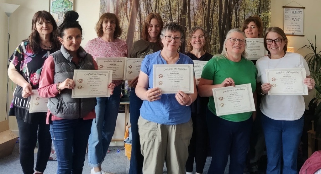 EFT Practitioner Level 1 and 2 combined Lancashire with Carol Ann Weston